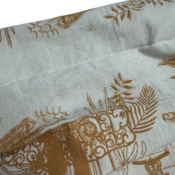 SEZANE Cream Gold Paraiso Jungle Print Tote Bag Animal Print - Picture 6 of 6